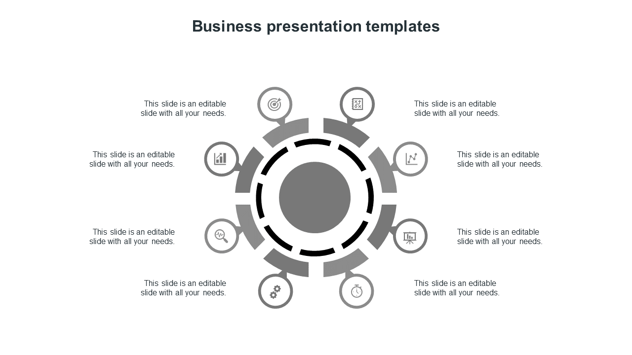 business presentation templates-grey